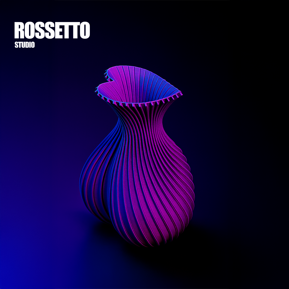 Vaso de coração Roxo