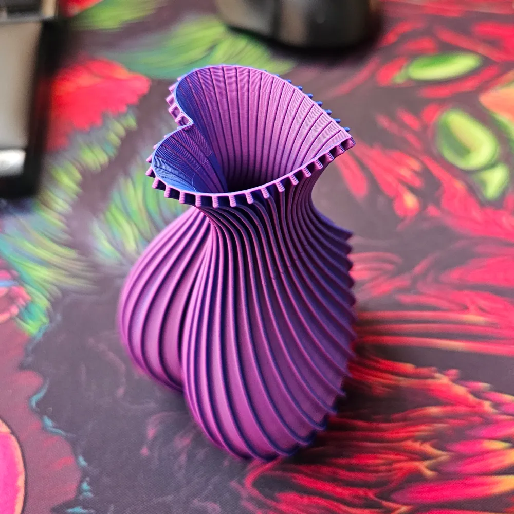 Vaso de coração Roxo