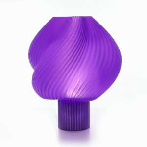Abajur Roxo – Design Moderno com Efeito Luminoso Sofisticado