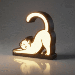 Light Box Gatinho LED – Luminária Decorativa Gato | Iluminação Criativa e Aconchegante