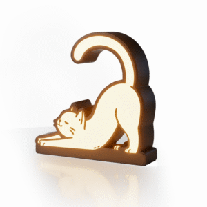 Light Box Gatinho LED – Luminária Decorativa Gato | Iluminação Criativa e Aconchegante