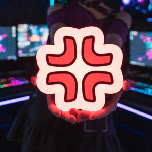 Luminária Raiva Anime 17cm • Luz LED Decorativa • Estilo Emoticon Japonês