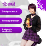 Luminária Oriental • Design Japonês • Luz LED Amarela Aconchegante • Fonte 12V Inclusa