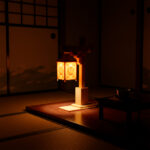 Luminária Oriental • Design Japonês • Luz LED Amarela Aconchegante • Fonte 12V Inclusa