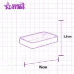 Recipiente Organizador de Mesa • Design Almofadado Moderno 3D • Porta Chaves, Moedas e Acessórios – 15×2,5cm | Rossetto