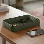 Recipiente Organizador de Mesa • Design Almofadado Moderno 3D • Porta Chaves, Moedas e Acessórios – 15×2,5cm | Rossetto