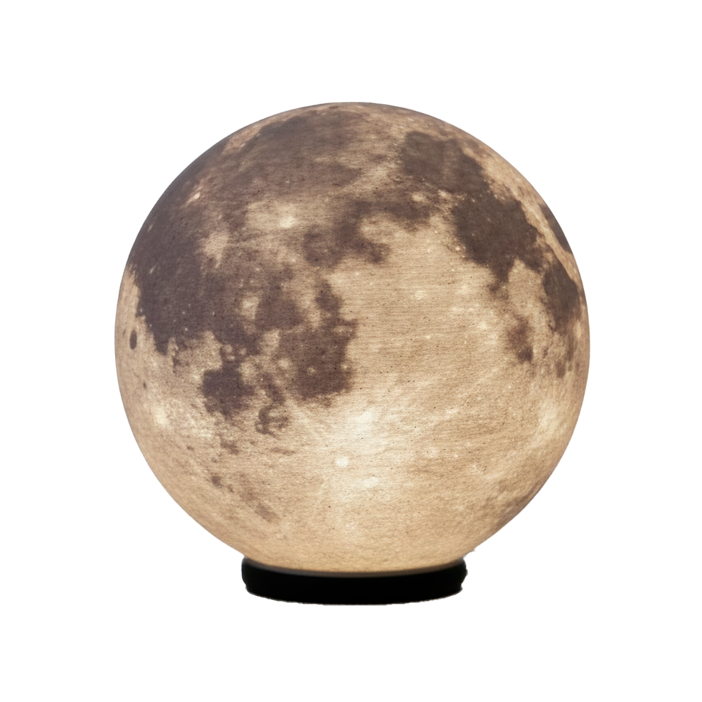 Luminária Lua Realista “Aurora Lunar” – 3D Moon Lamp | Rossetto Studio