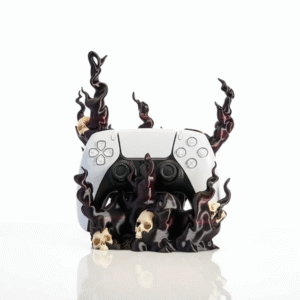 Suporte para Controle “Inferno das Sombras” – Edição Gamer Dark Flames | Rossetto Studio – segunda imagem
