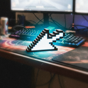 Lightbox Cursor Pixel – Iluminação Gamer 20cm com Fonte 12V Inclusa