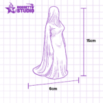 Estátua Fantasma Decorativo 15cm – Escultura halloween