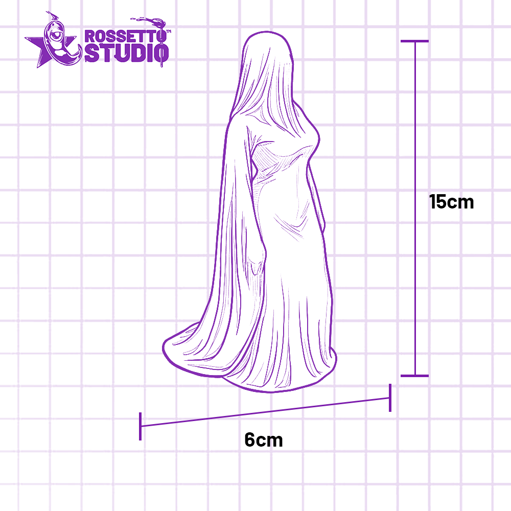 Estátua Fantasma Decorativo 15cm – Escultura halloween