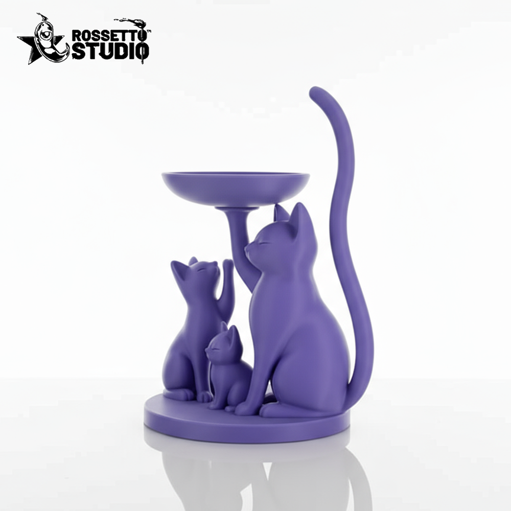 Porta-Chaves e Porta-Joias Gatos Decorativos – Organizador em Impressão 3D