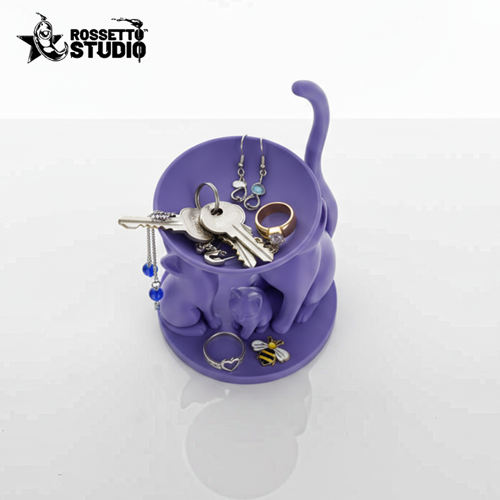 Porta-Chaves e Porta-Joias Gatos Decorativos – Organizador em Impressão 3D