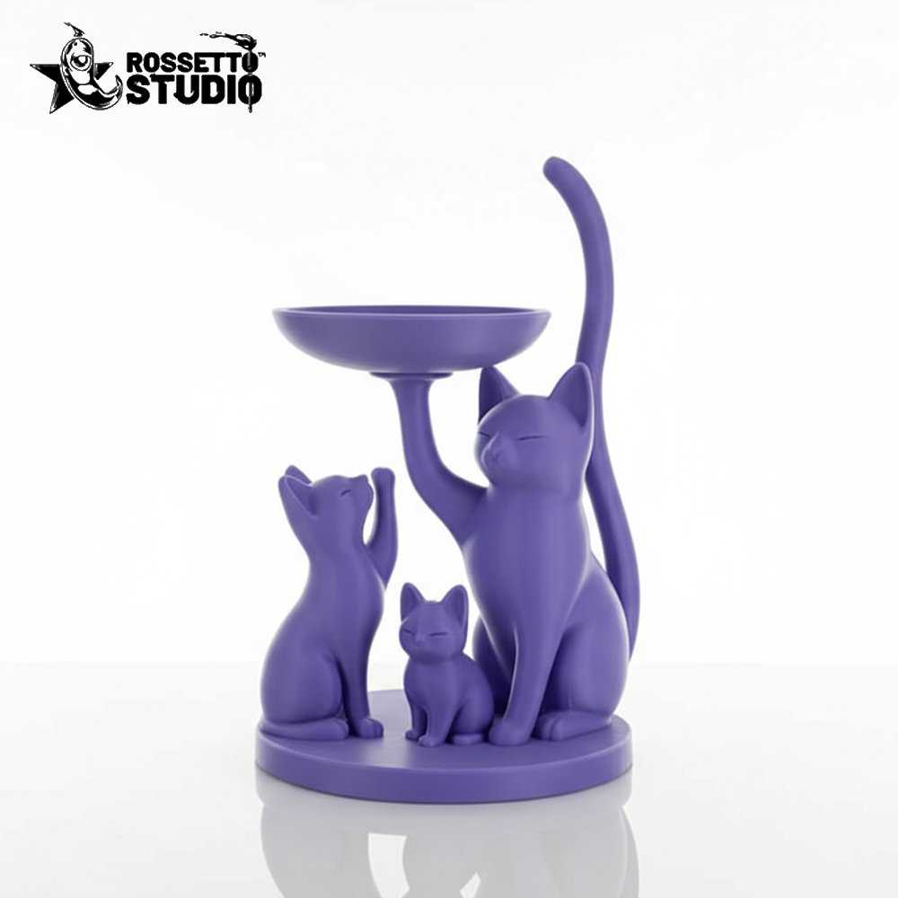 Porta-Chaves e Porta-Joias Gatos Decorativos – Organizador em Impressão 3D