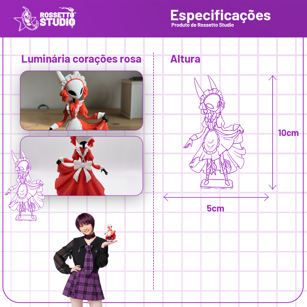 Figure Hornet Maid Silksong – 15 cm • Alta Qualidade • Pintura Premium • Colecionável Exclusivo