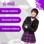 Suporte de Controle em Formato de Almofada • Design Premium 3D • Base Decorativa Gamer – 15x27cm | Rossetto Studio
