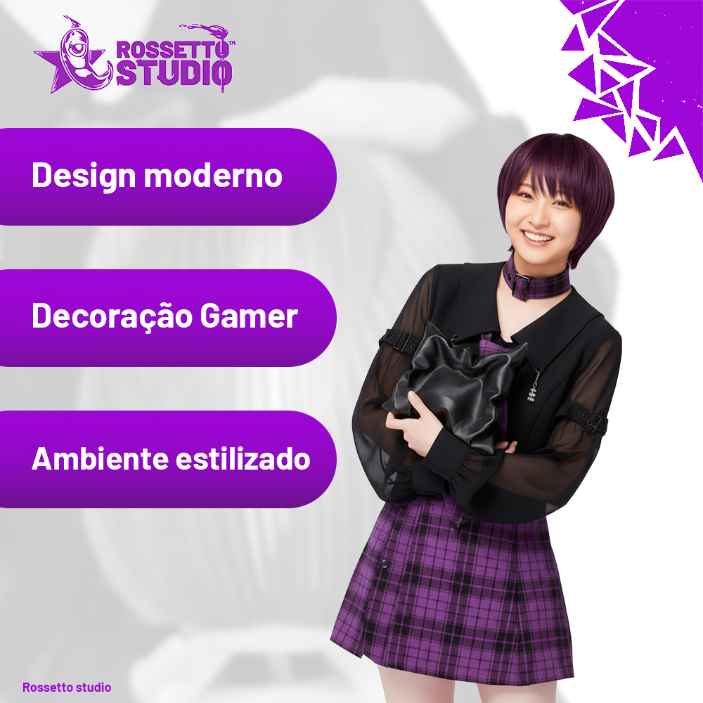 Suporte de Controle em Formato de Almofada • Design Premium 3D • Base Decorativa Gamer – 15x27cm | Rossetto Studio