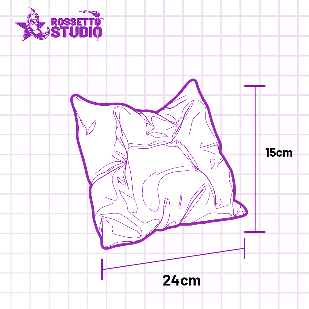 Suporte de Controle em Formato de Almofada • Design Premium 3D • Base Decorativa Gamer – 15x27cm | Rossetto Studio