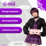 Light Box Corações Rosa 12V – Luminária Decorativa Pixel Heart