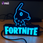 Luminária Logo Fortnite com Lhama – 15cm + Fonte 12V