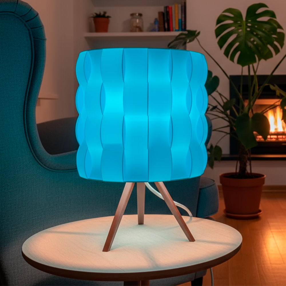 Luminária Moderna Tripé • Luz LED Inclusa • Design Decorativo Elegante – 30x21cm