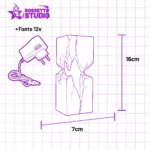 Luminária Decorativa com Fenda Iluminada – Design Moderno 12V