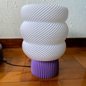 Luminária Twist Glow – Design Espiral Suave | Iluminação Quente | Rossetto Studio – segunda imagem