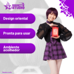 Luminária Oriental Vermelha • Design Floral Tradicional • Luz LED Quente Aconchegante • Decoração Elegante