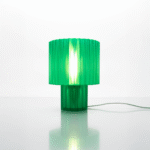 Luminária Aurora Verde – Luz Suave Decorativa Design Moderno 22cm Rossetto Studio