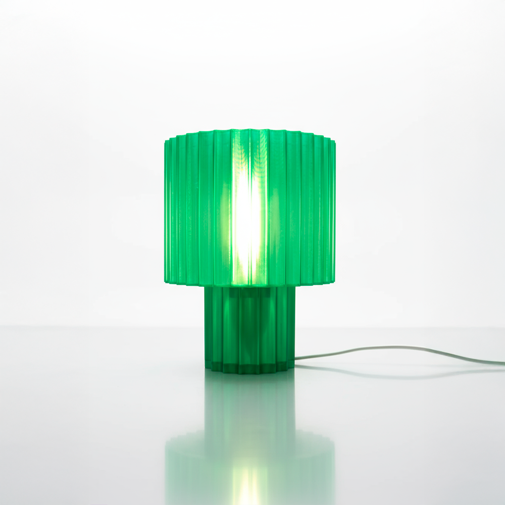 Luminária Aurora Verde – Luz Suave Decorativa Design Moderno 22cm Rossetto Studio