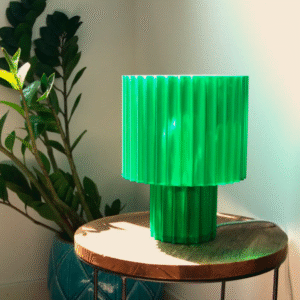 Luminária Aurora Verde – Luz Suave Decorativa Design Moderno 22cm Rossetto Studio – segunda imagem