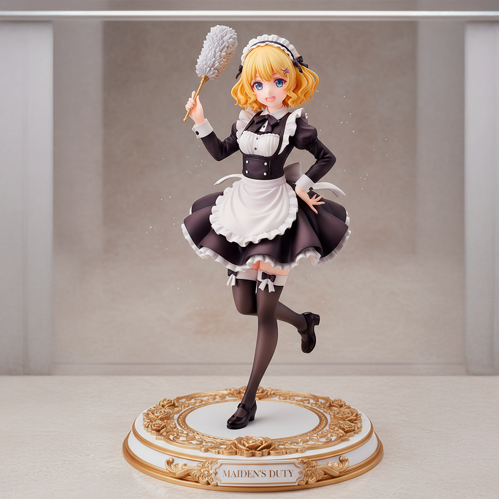 Figure Maid Elegante ( Maiden’s DUTY ) 20cm • Estátua de Empregada Estilo Anime • Colecionável Premium | Rossetto Studio