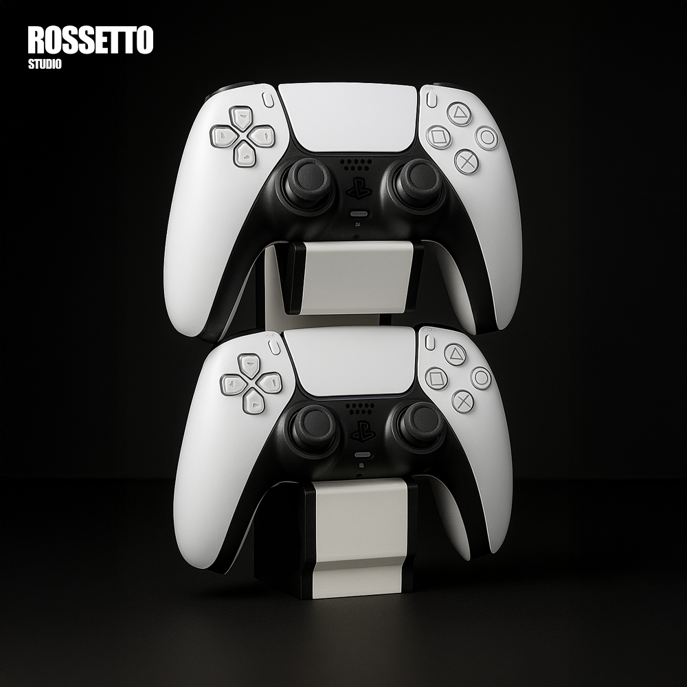 Suporte Duplo para Controles PS5 – Design Moderno Gamer