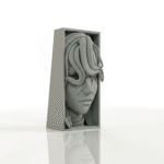 Escultura Decorativa “Silêncio Entre Livros” – Book Nook Artístico