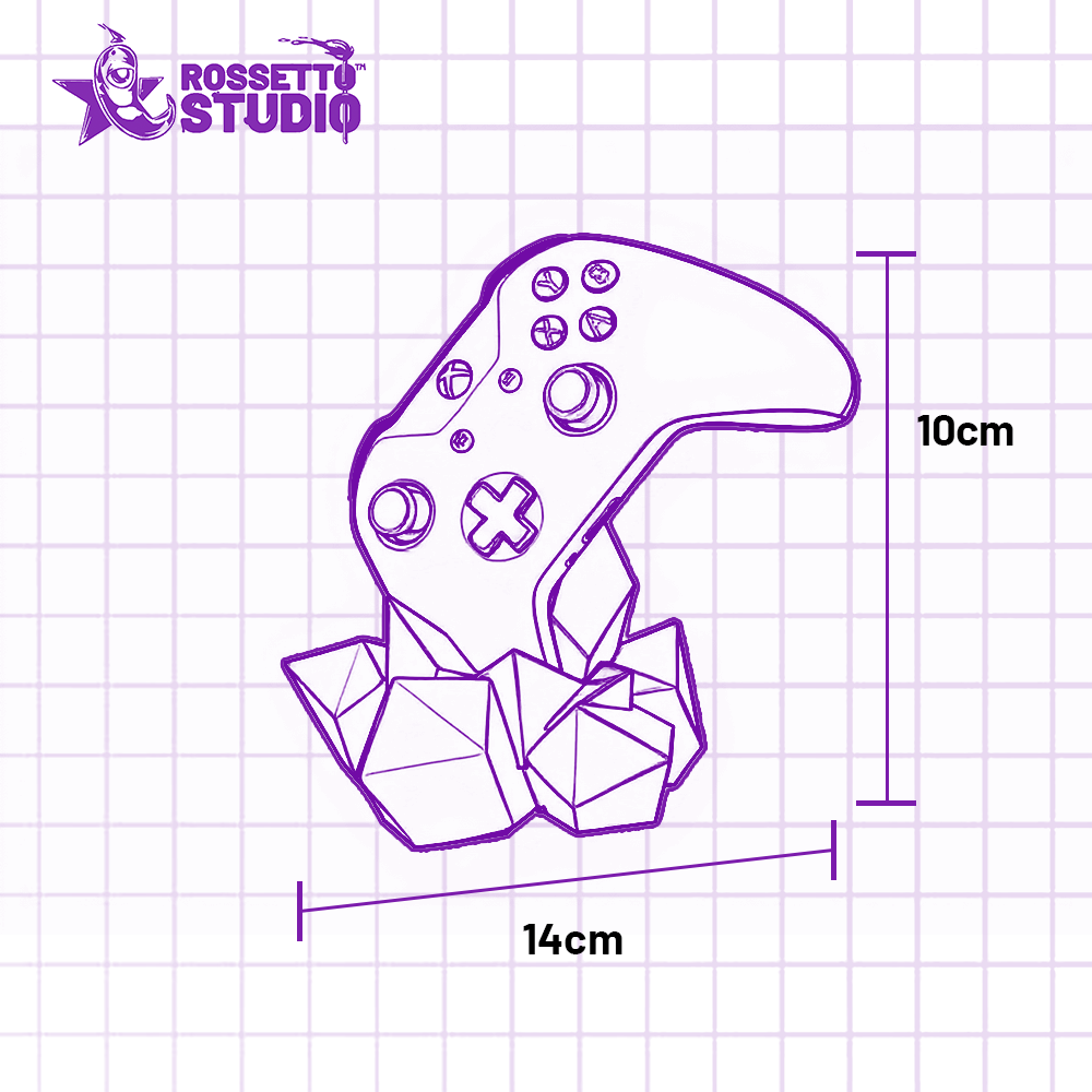 Suporte para Controle Xbox – Base Gamer Cristal Verde neon