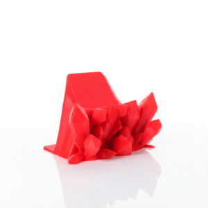 Suporte de Controle com Cristais Vermelhos 3D • Base Gamer Decorativa • 15x9cm | Rossetto Studio – segunda imagem