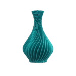 Vaso Decorativo ciano Espiral 20cm – Design Moderno